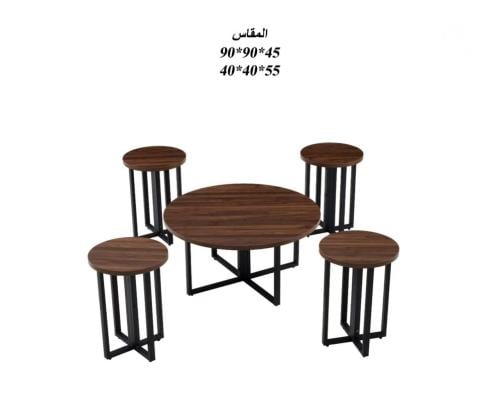طقم طاولات شاهي خشبي