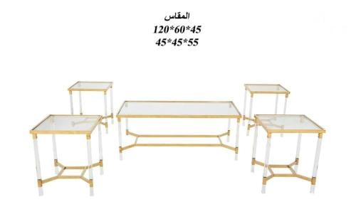 طقم طاولات شاهي كنب 5 قطع