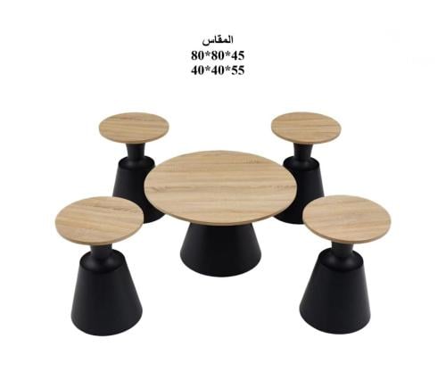 طقم طاولات شاهي خشبي