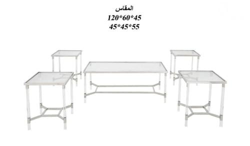 طقم طاولات شاهي كنب 5 قطع