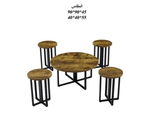 طقم طاولات شاهي خشبي
