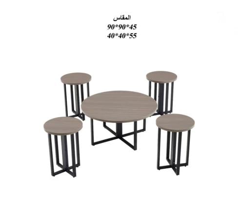 طقم طاولات شاهي خشبي