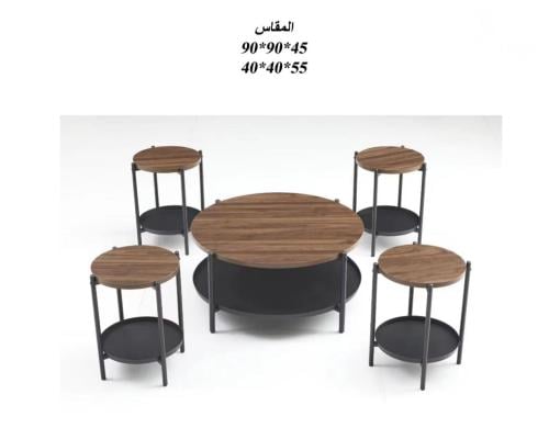 طقم طاولات شاهي خشبي