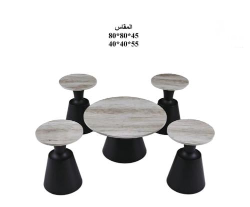 طقم طاولات شاهي خشبي
