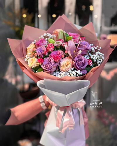 باقة ورد ألوان ناعمة 1