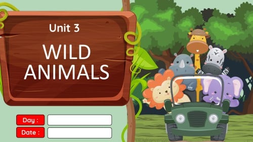 عرض تقديمي للوحدة الثالثة wild animals الدرس الأول...