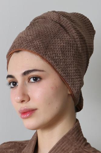 غطاء شعر (بني)