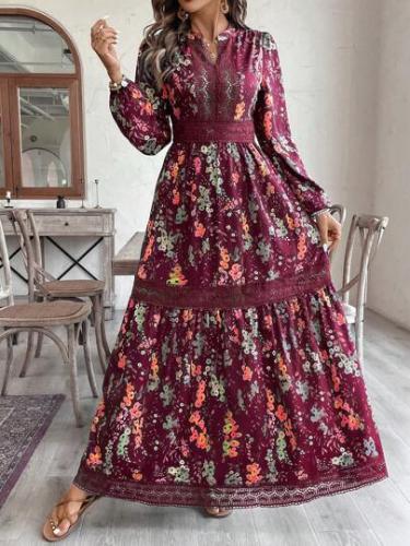 فستان كاجوال نسائي بأكمام طويلة