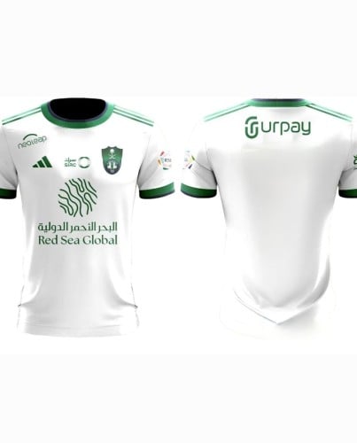 تيشيرت الاهلي اللون الابيض الجديد 2024