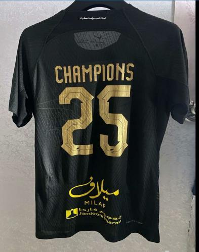 تيشيرت تشامبيونز الاتحاد الاسود 2025