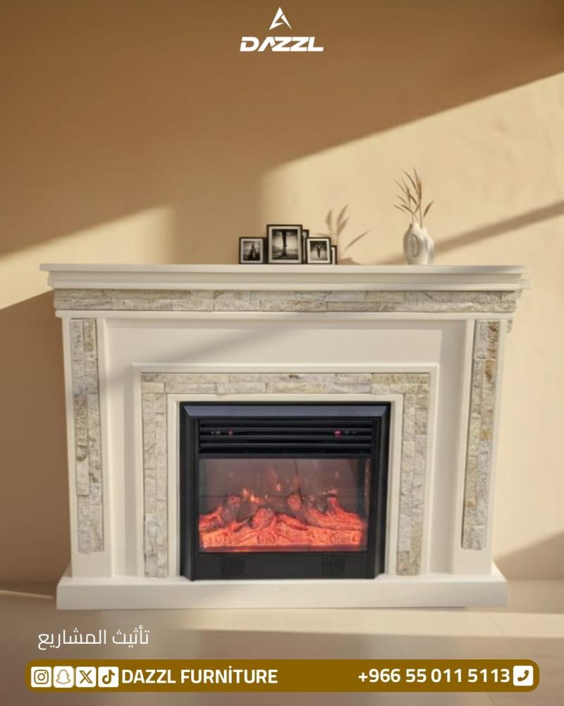 دفاية ديكور كهربائية 12 لون مع الطاولة