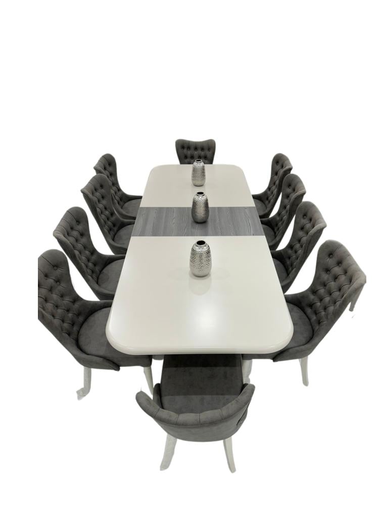 طاولة طعام تركي 10 و 12 كرسي مع بوفيه