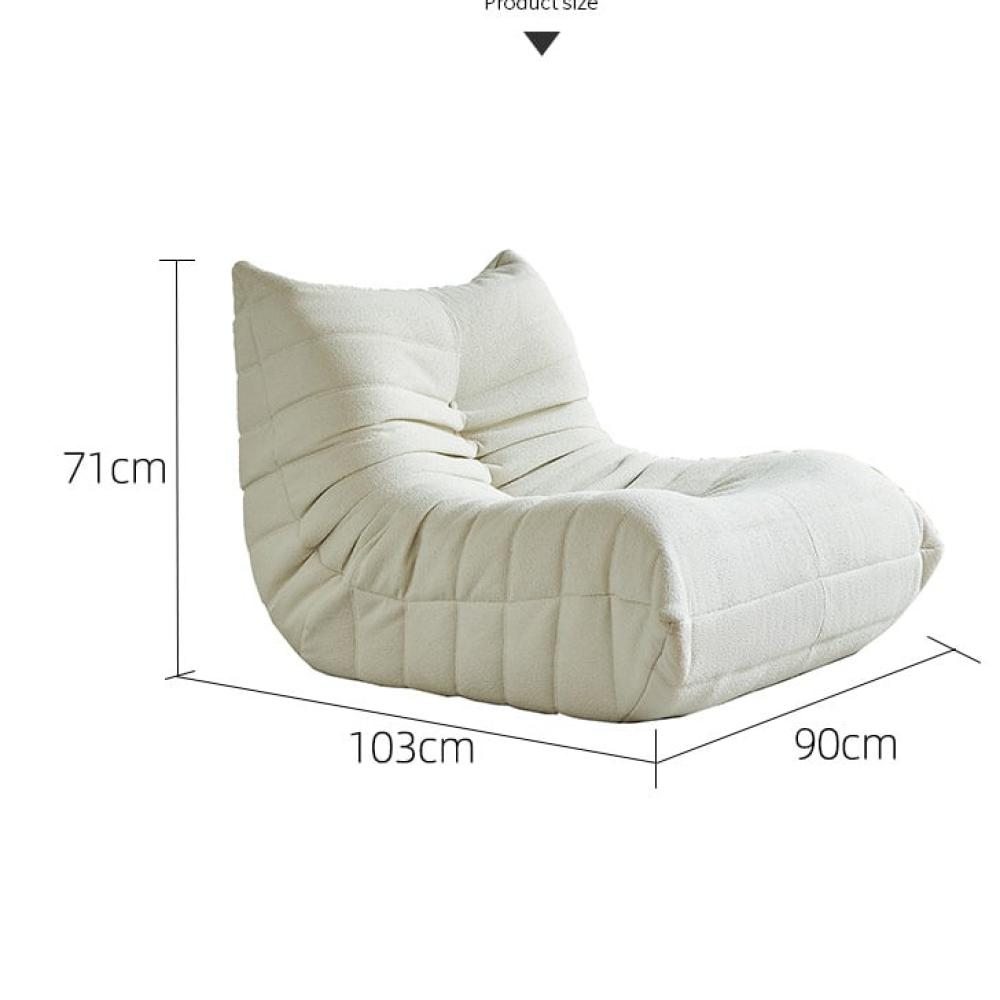 كنبة أرضية مريحة بتصميم مميز وحديث