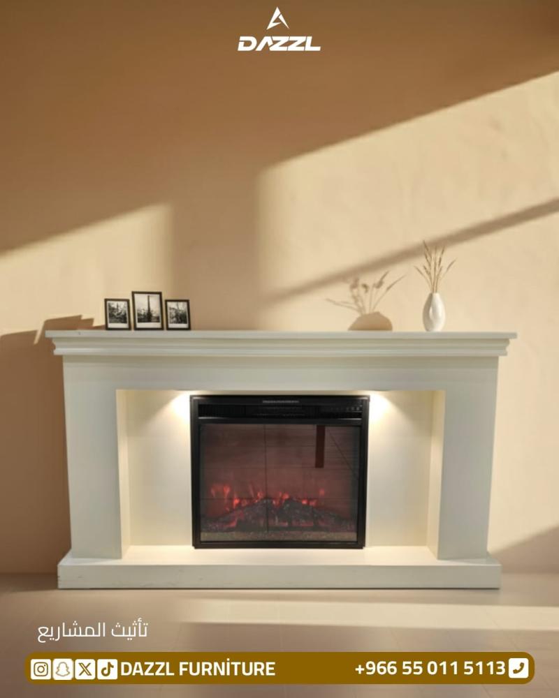 دفاية ديكور كهربائية 12 لون مع الطاولة