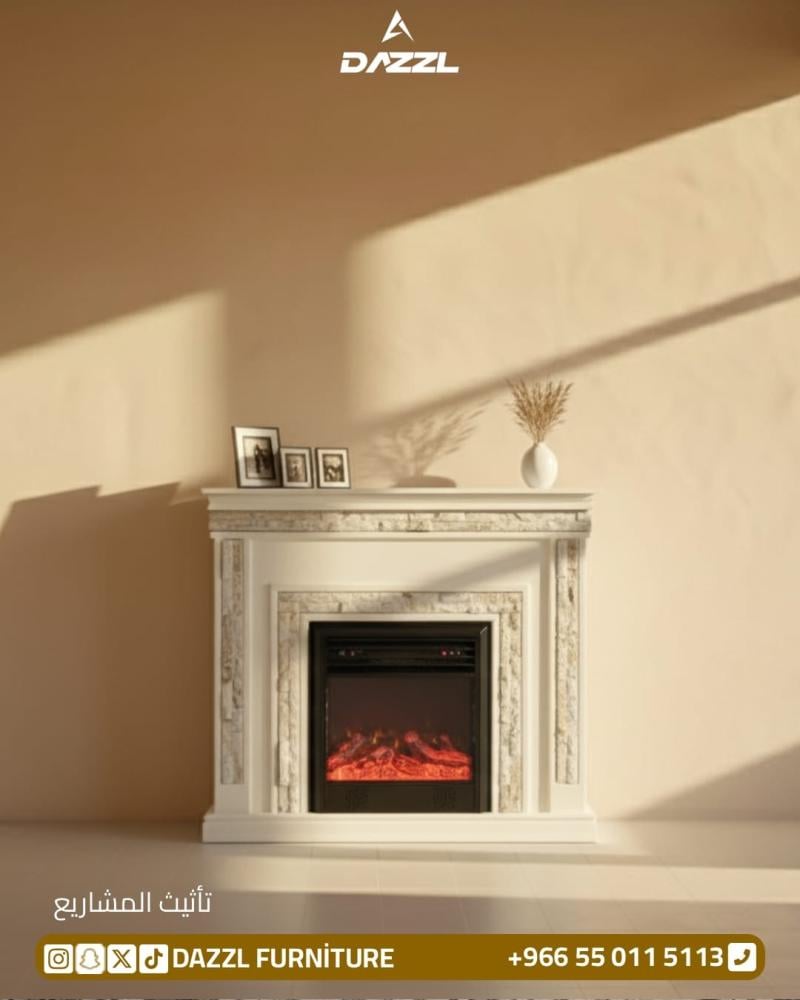 دفاية ديكور كهربائية 12 لون مع الطاولة