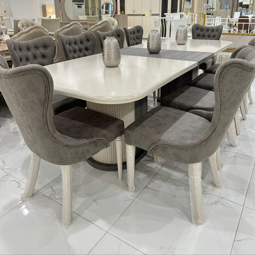 طاولة طعام تركي 10 و 12 كرسي مع بوفيه