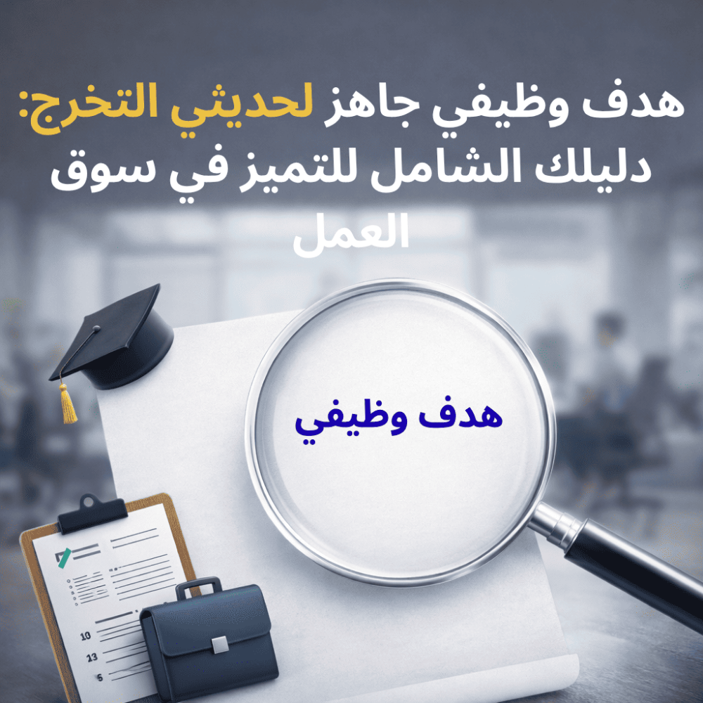 هدف وظيفي جاهز لحديثي التخرج: دليلك الشامل للتميز في سوق العمل