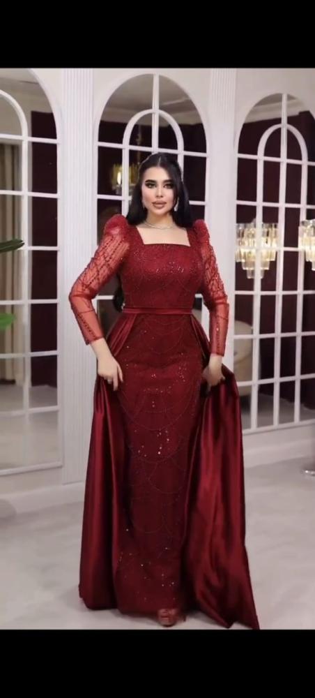 فستان سهره  الاحمر