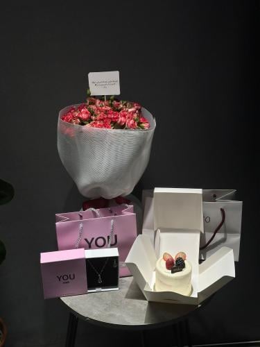 بكج عيد ميلاد سلسال كيك بوكيه الفخامه
