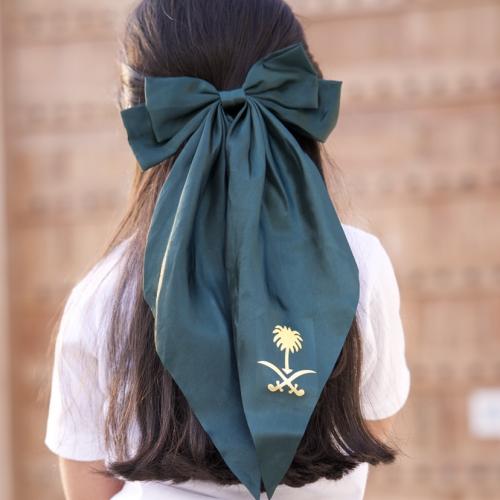 فيونكة ربطة شعر للاحتفالات اليوم الوطني