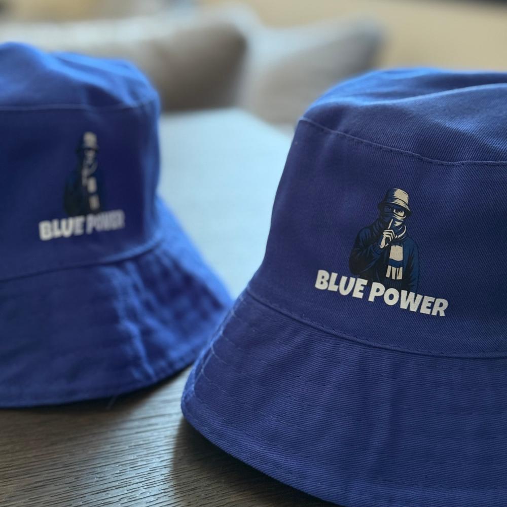 باكيت هات " Blue power “ ازرق