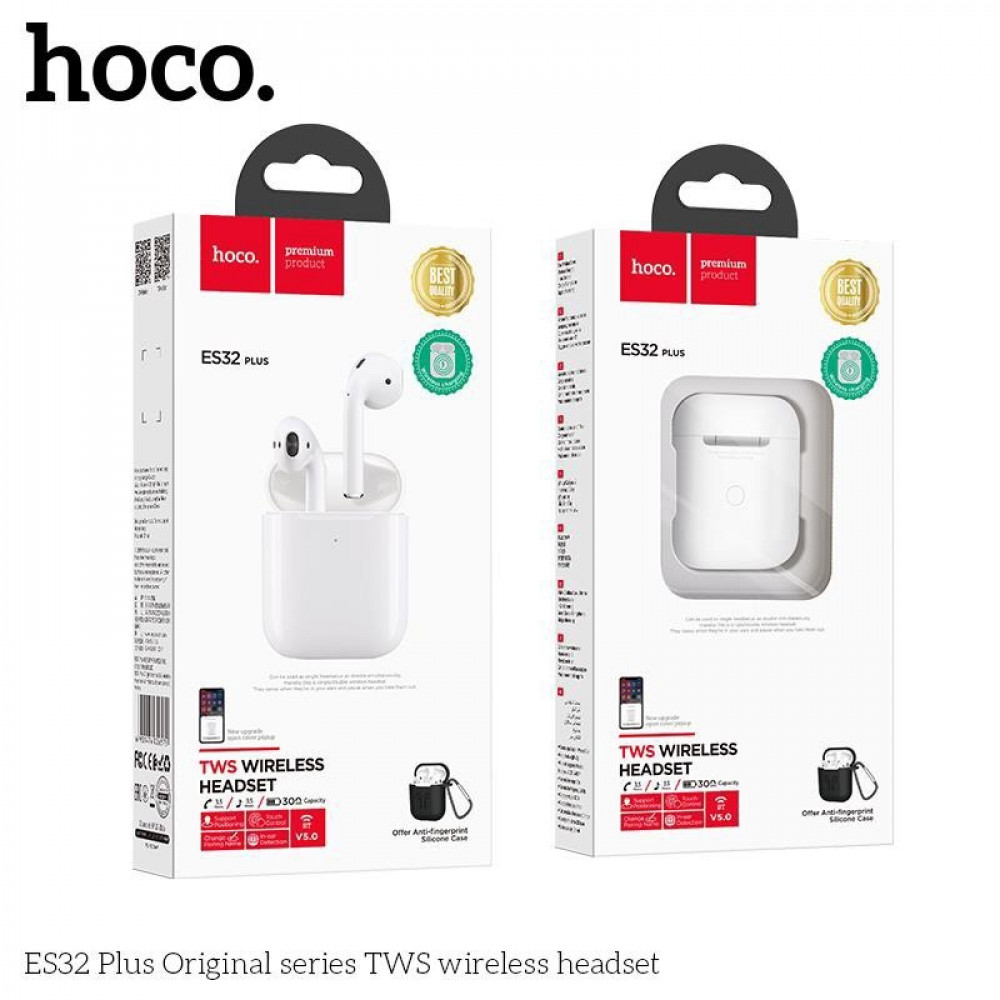 Hoco tws bluetooth. Hoco es32. Наушники Bluetooth Hoco des03 TWS Original Series Apple (белый). Hoco es32 Plus. Беспроводные наушники Hoco s32.