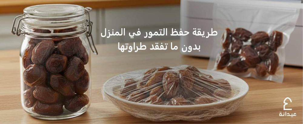 طريقة حفظ التمور في المنزل بدون ما تفقد طراوتها