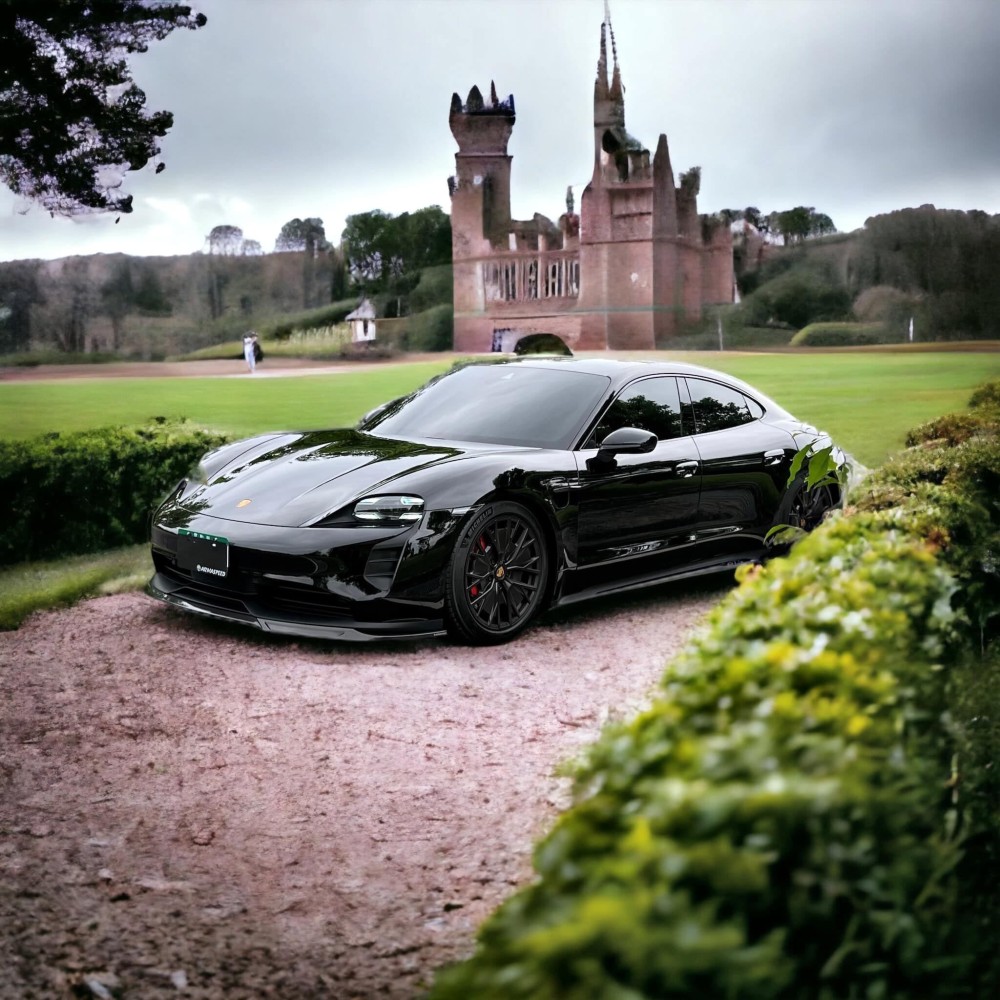 Porsche Taycan دقنه أمامية كاربون فايبر