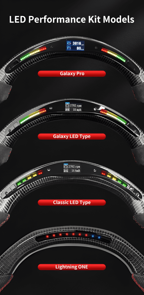 Toyota Prius (2009 - 2015) دركسون LED كاربون فايبر قابل للتخصيص (تفصيل)