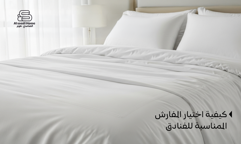 اختيار المفارش الفندقية