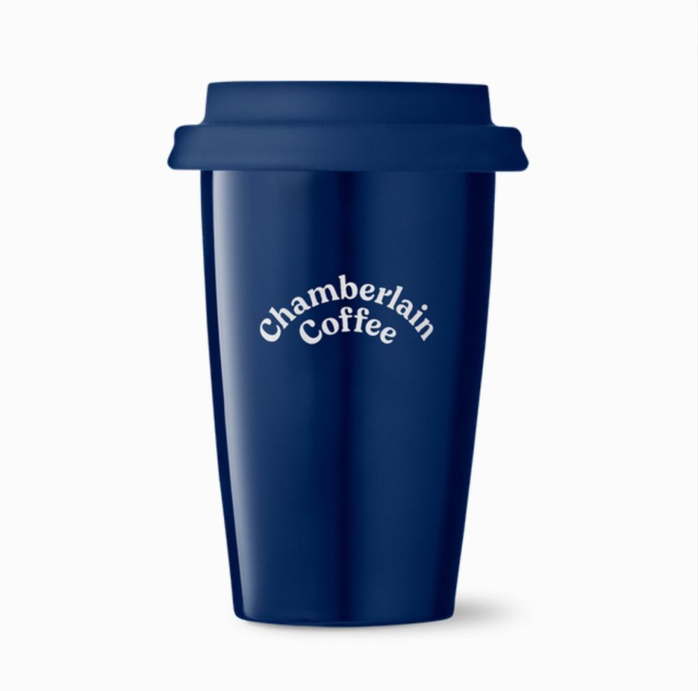 Chamberlain navy mug