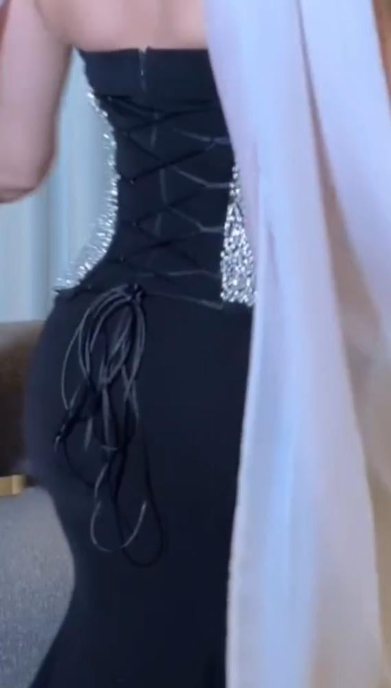 فستان سهرة راقي لكرا استرتش