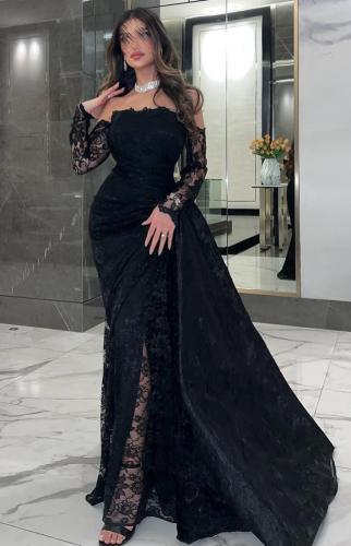 فستان سهره مميز لون اسود