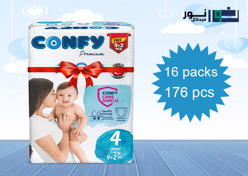 حفاضات كونفي بريميوم للأطفال مقاس 4