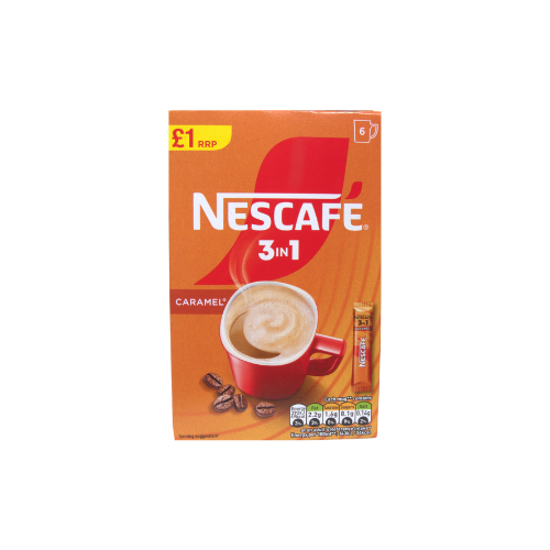 نسكافيه 3في1 بنكهة الكراميل 6 اظرف 96g