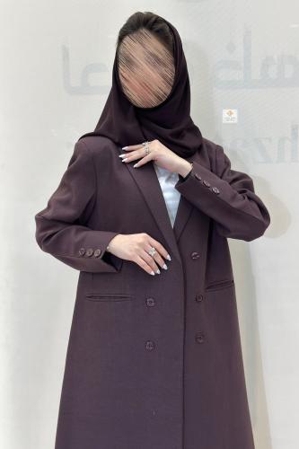 عبايه بليزر رسمي الصيف بقماش لنن
