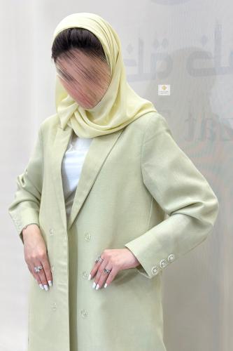 عبايه بليزر رسمي الصيف بقماش لنن