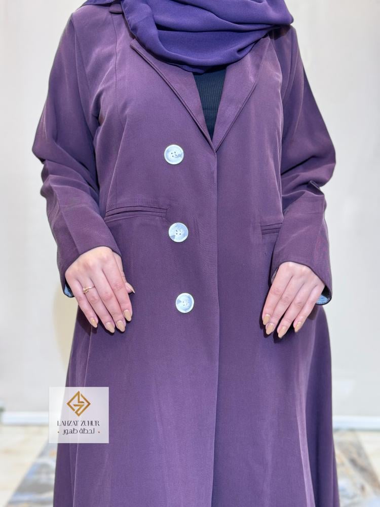 عبايه بليزر الهنوف بقماش حرير ياباني