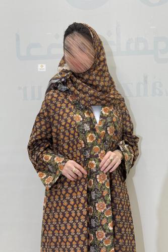 عبايه هنديه كلوش مع طرحه نفس القماش