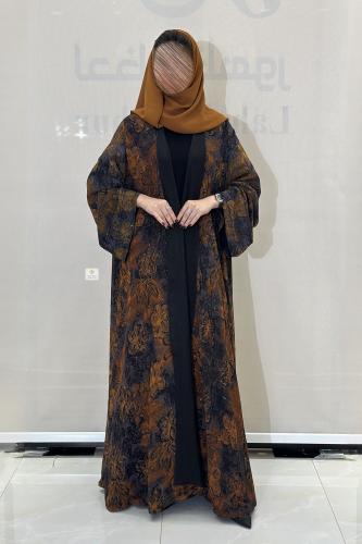 عبايه كلوش دبل فيس صيفيه مشجره