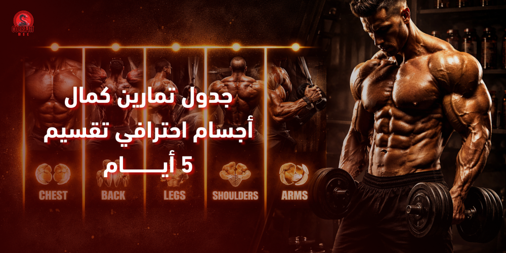 أفضل جدول تمارين كمال أجسام 5 أيام في الأسبوع (Bro Split):