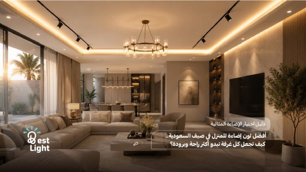 أفضل لون إضاءة للمنزل في صيف السعودية.. كيف تجعل كل غرفة تبدو أكثر راحة وبرودة؟