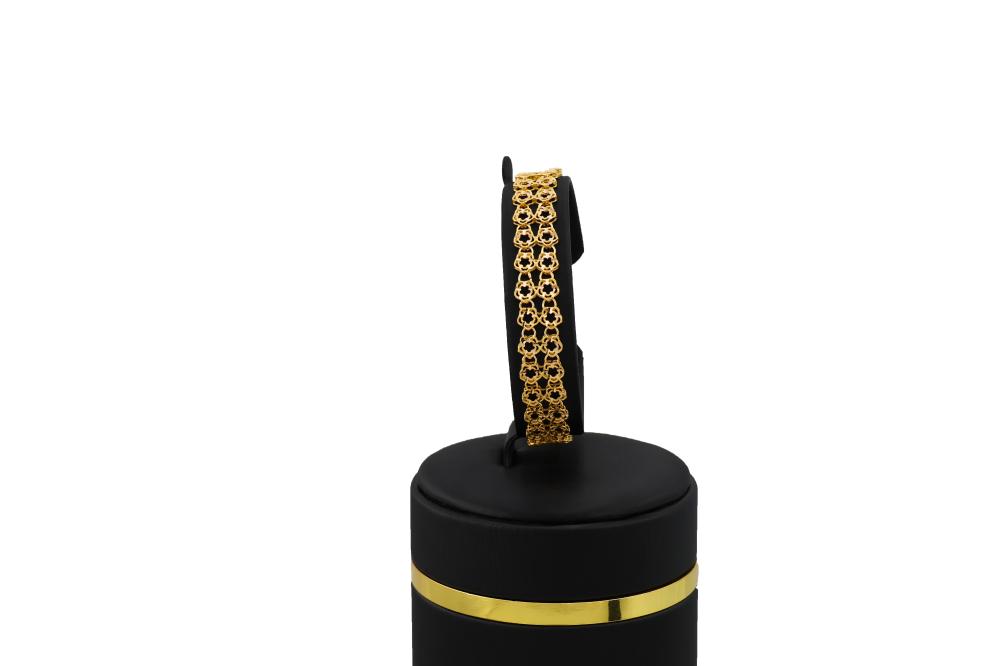 انسيال الورد ذهب عيار 21 – تصميم راقي بوزن 8.1 جرام