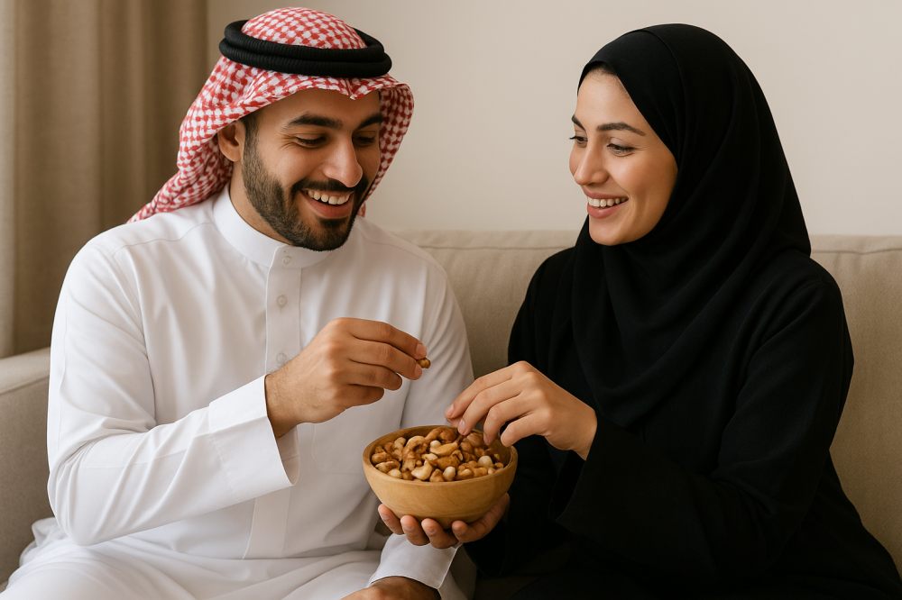 الفرق بين المكسرات النيئة والمحمصة