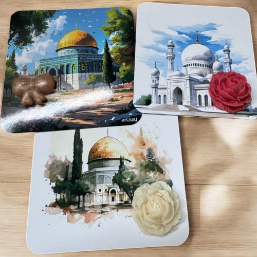 ثيم مسجد قدس مع (صابون أو شمعة أو بخور)