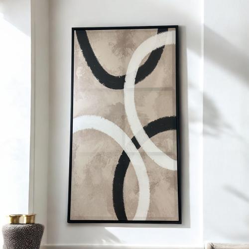 زينة حائط كانفاس شامبيون مطلية يدويًا 120×180سم