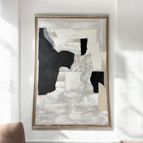 زينة حائط كانفاس شامبيون مطلية يدويًا 120×180سم