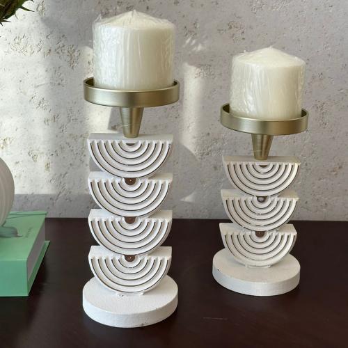 شمعدان خشبي 23cm*12cm
