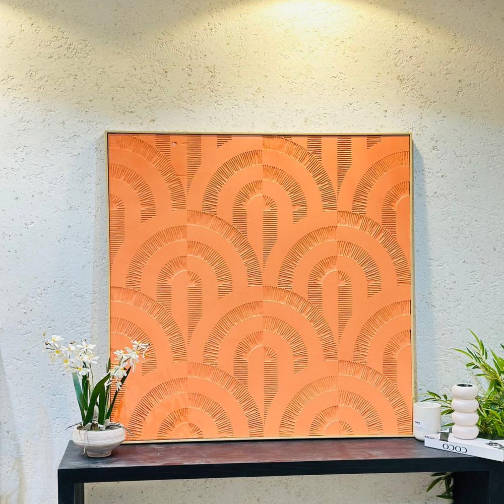 لوحة اطار خشبي فلين  تصميم انيق  100×100سم