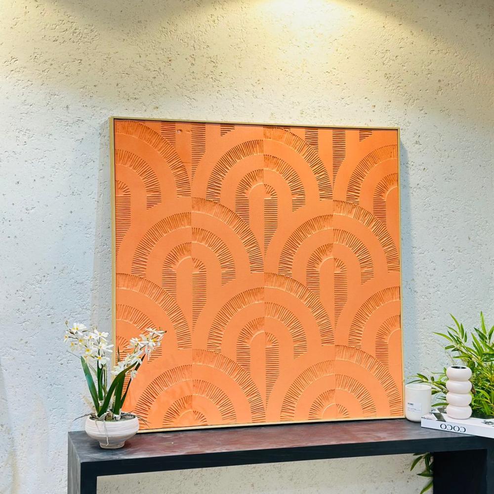 لوحة اطار خشبي فلين  تصميم انيق  100×100سم